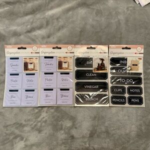 Sticko‎ Organizational Stickers, Pantry, Closet New